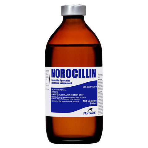 NORBROOK - NOROCILLIN INJECTION - 500 CC (RX) - Steve Regan Company