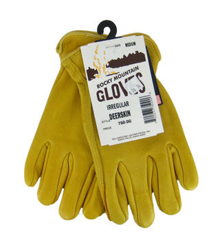 Rocky Mountain/Utah Glove - Irregular Deerskin Gloves - Size Large