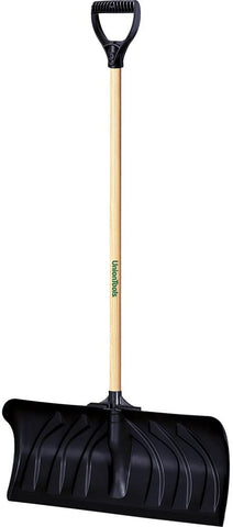 True Temper - Union Tools - Snow Pusher - 24" - Black Poly - No Wear Strip