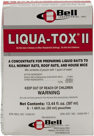 Bell Labs - Liqua-tox II Bait - 8 - 1.68 FL OZ