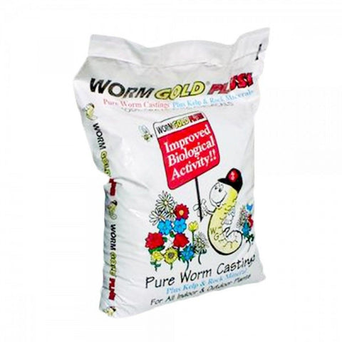 Worm Gold Plus - Pure Castings w/ Kelp and Pumice - 20 qt.