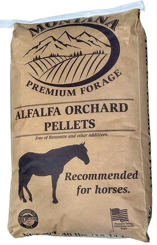 Montana Premium Forage - Alfalfa/Orchard - Hay Pellet - 40 lb.