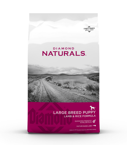 Diamond Naturals - Large Breed Puppy  Lamb & Rice Dog Food - 40 lb
