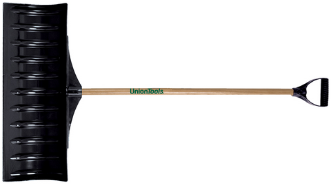 Union Tools - Poly Snow Pusher - 30" - Wood Handle - (#160121 or #193023900 )